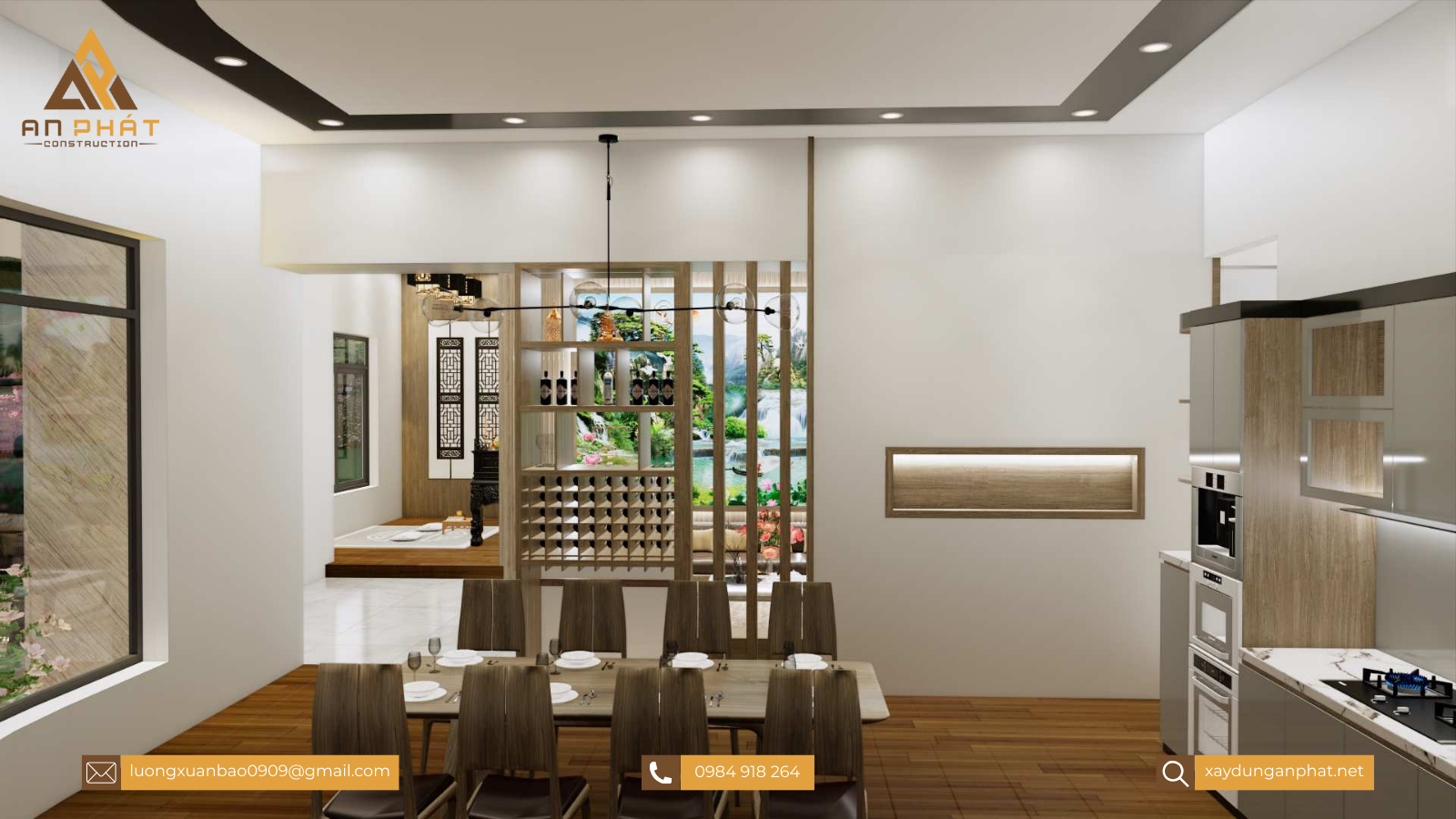 Biệt thự trệt sân vườn hiện đại 260m² 