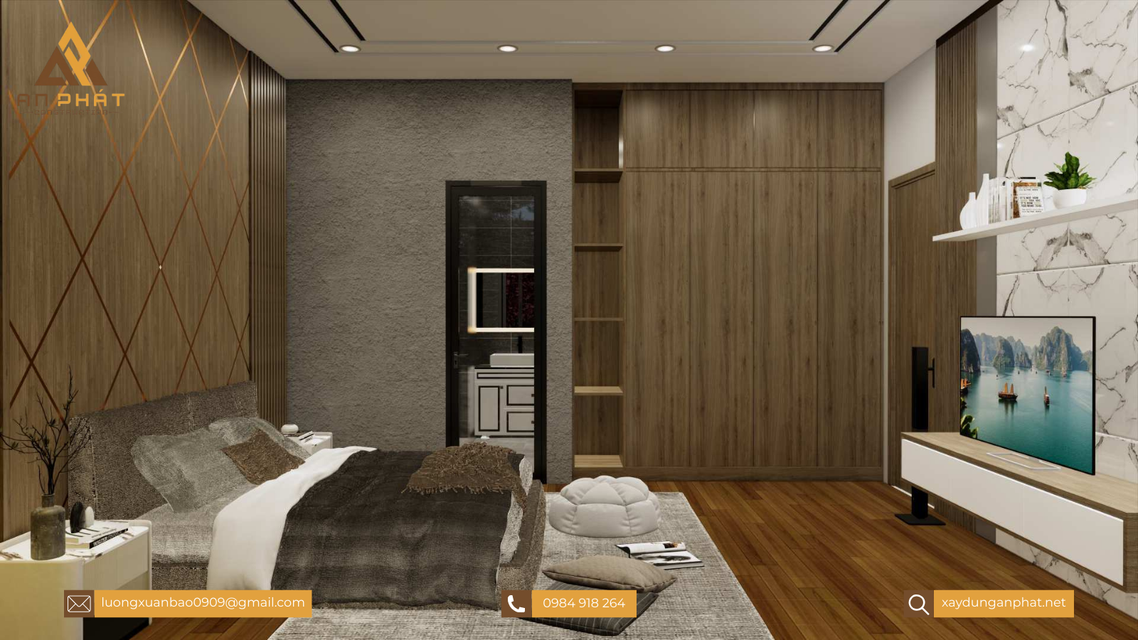 Biệt thự trệt sân vườn hiện đại 260m² 