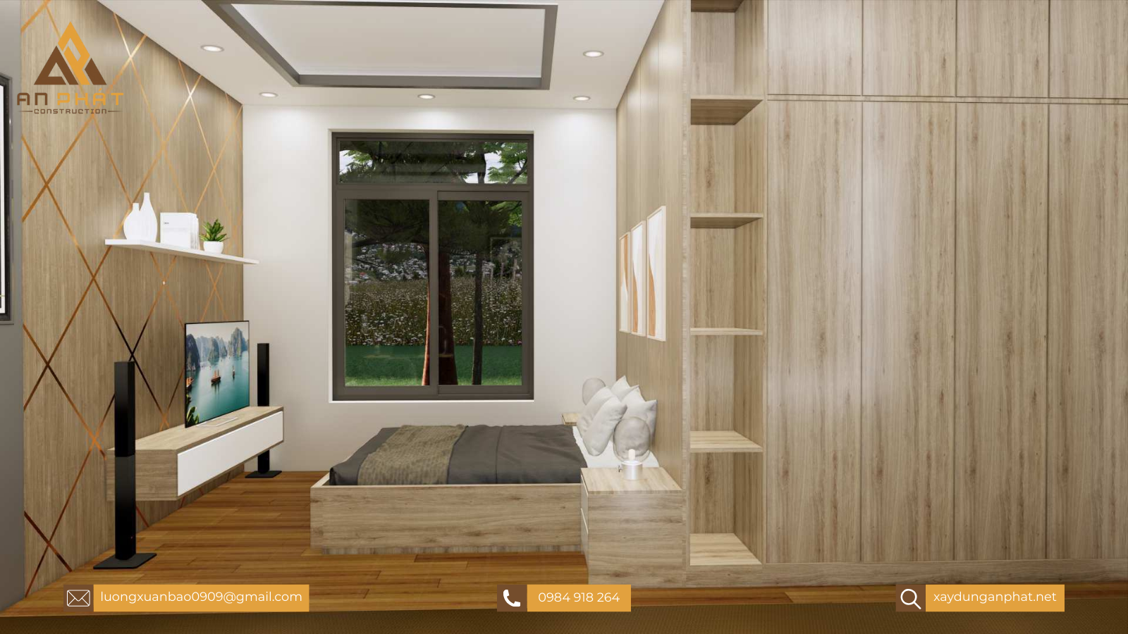 Biệt thự trệt sân vườn hiện đại 260m² 