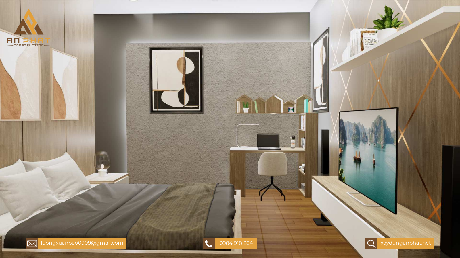 Biệt thự trệt sân vườn hiện đại 260m² 