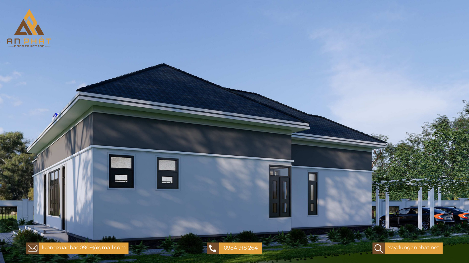 Biệt thự vườn mái Nhật 4 phòng ngủ 276m²