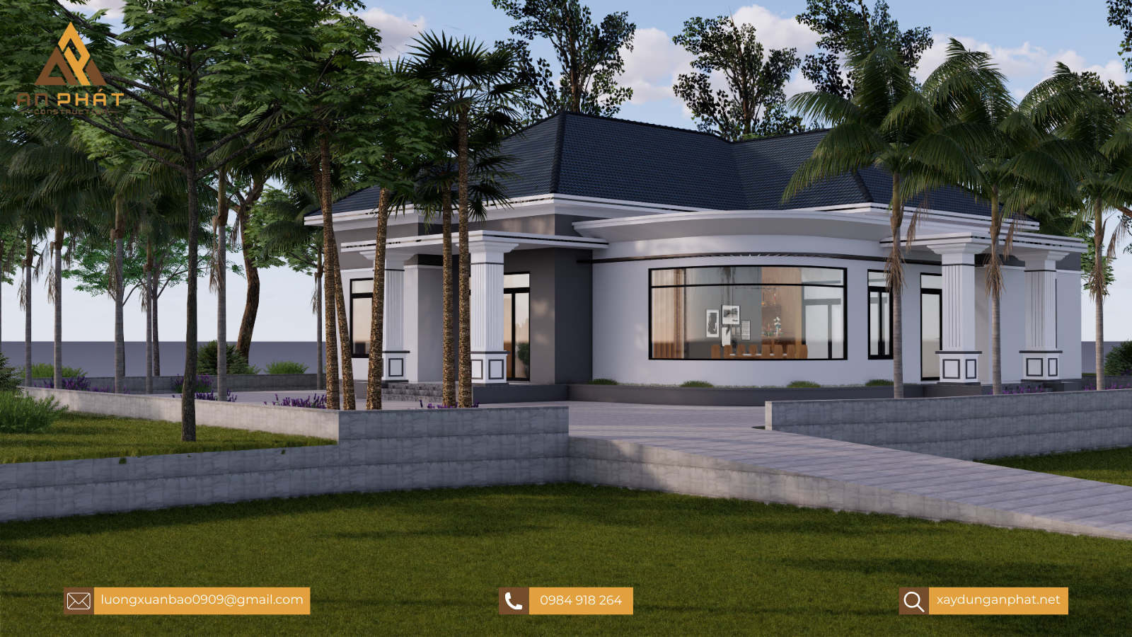 Biệt thự vườn mái Nhật 4 phòng ngủ 276m²