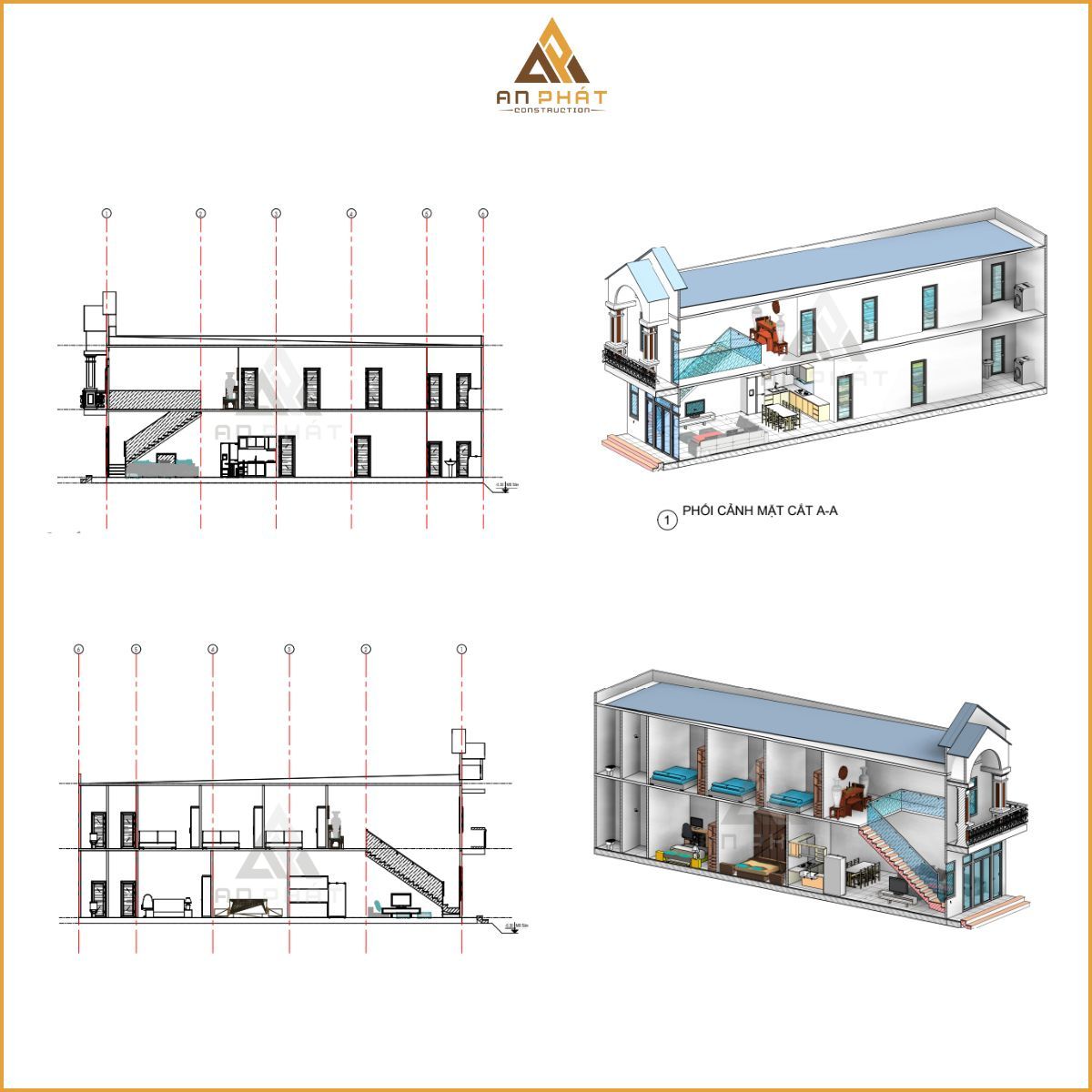 Các hạng mục trong hồ sơ thiết kế kiến trúc An Phát