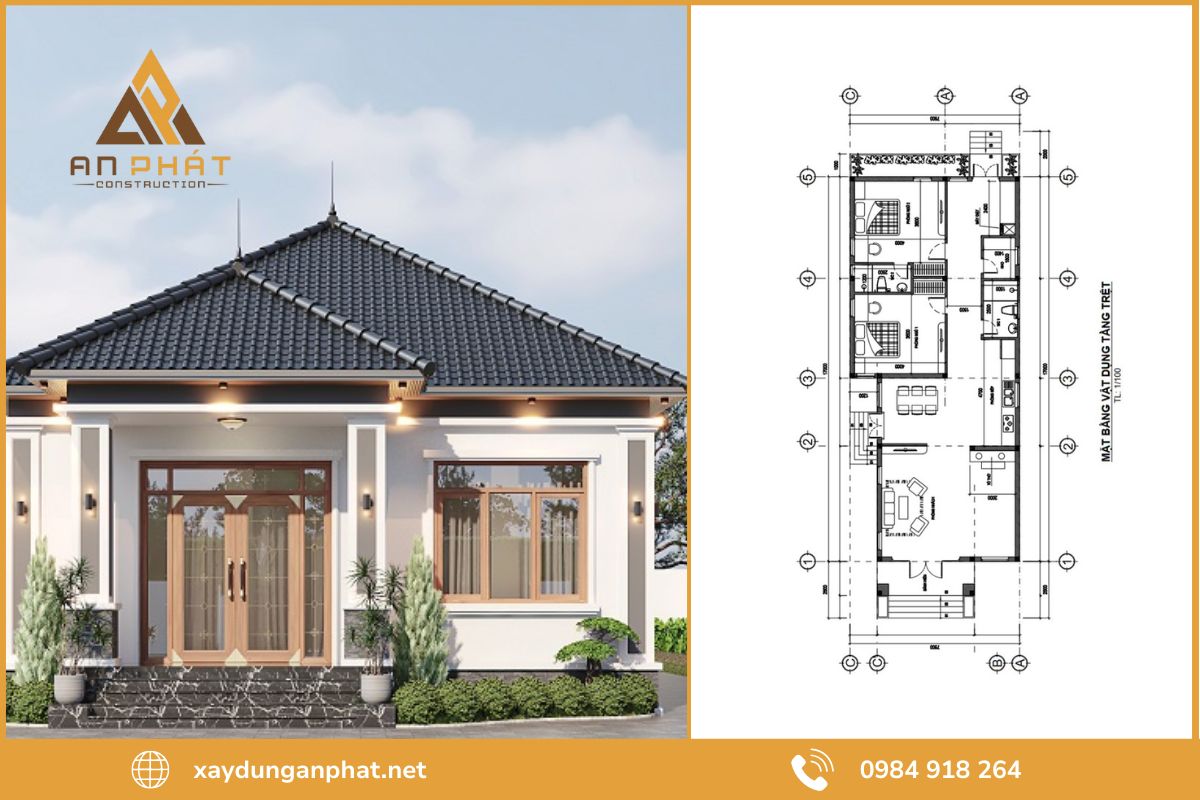 Các hạng mục trong hồ sơ thiết kế nhà cấp 4 của An Phát