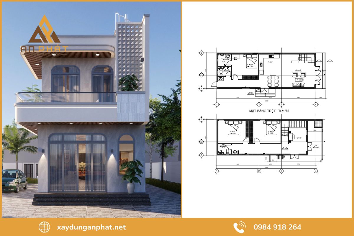 Các hạng mục trong hồ sơ thiết kế nhà phố của An Phát