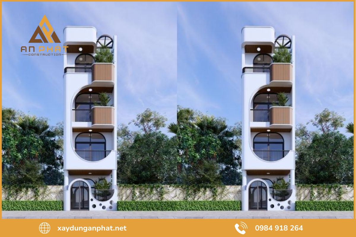 Các yếu tố ảnh hưởng tới chi phí xây nhà 4 tầng 50m²