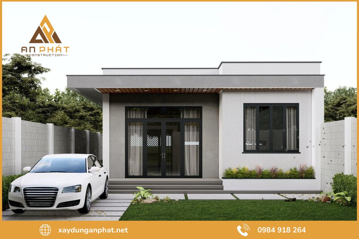 Gợi ý mẫu nhà cấp 4 mái bằng đẹp trong tầm giá 500 triệu