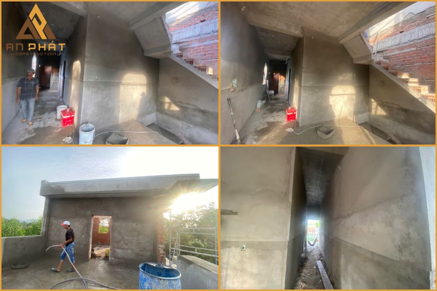 Hoàn thiện phần thô cho dự án nhà chị Trang