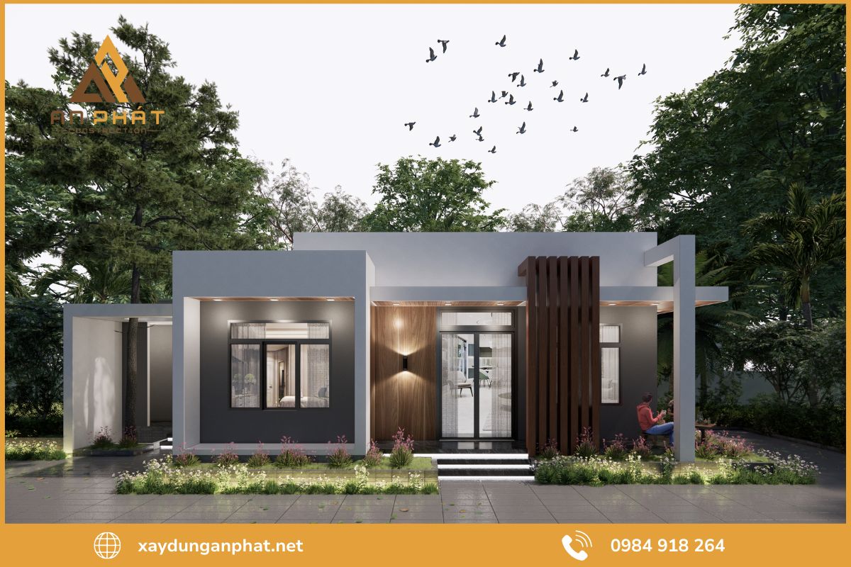 Kinh nghiệm xây nhà 1 tầng đẹp trong tầm giá 800 triệu