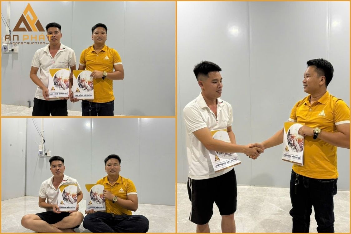 Ký kết hợp đồng cho dự án nhà chị Liễu