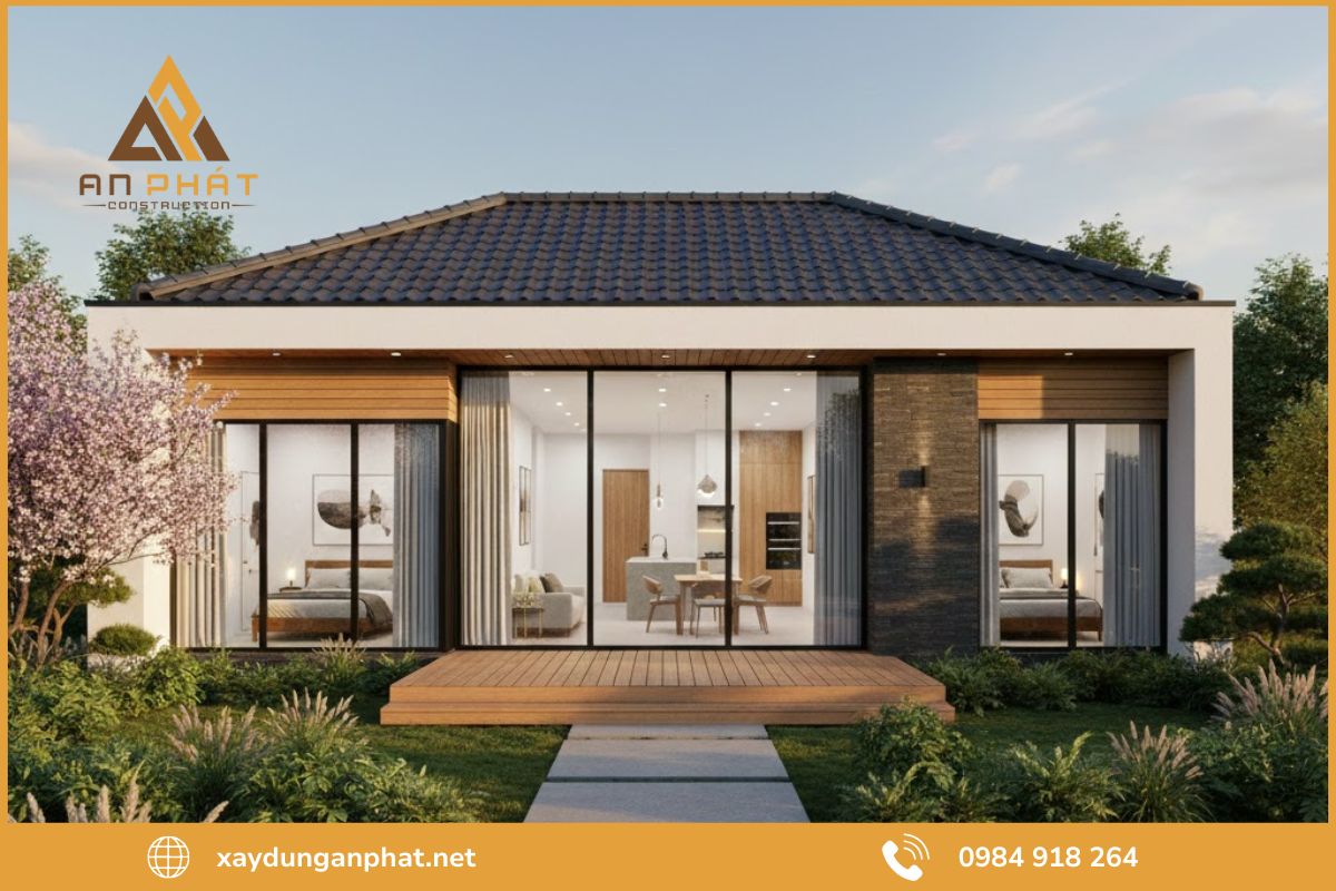 Lời khuyên khi xây nhà 1 tầng 120m²