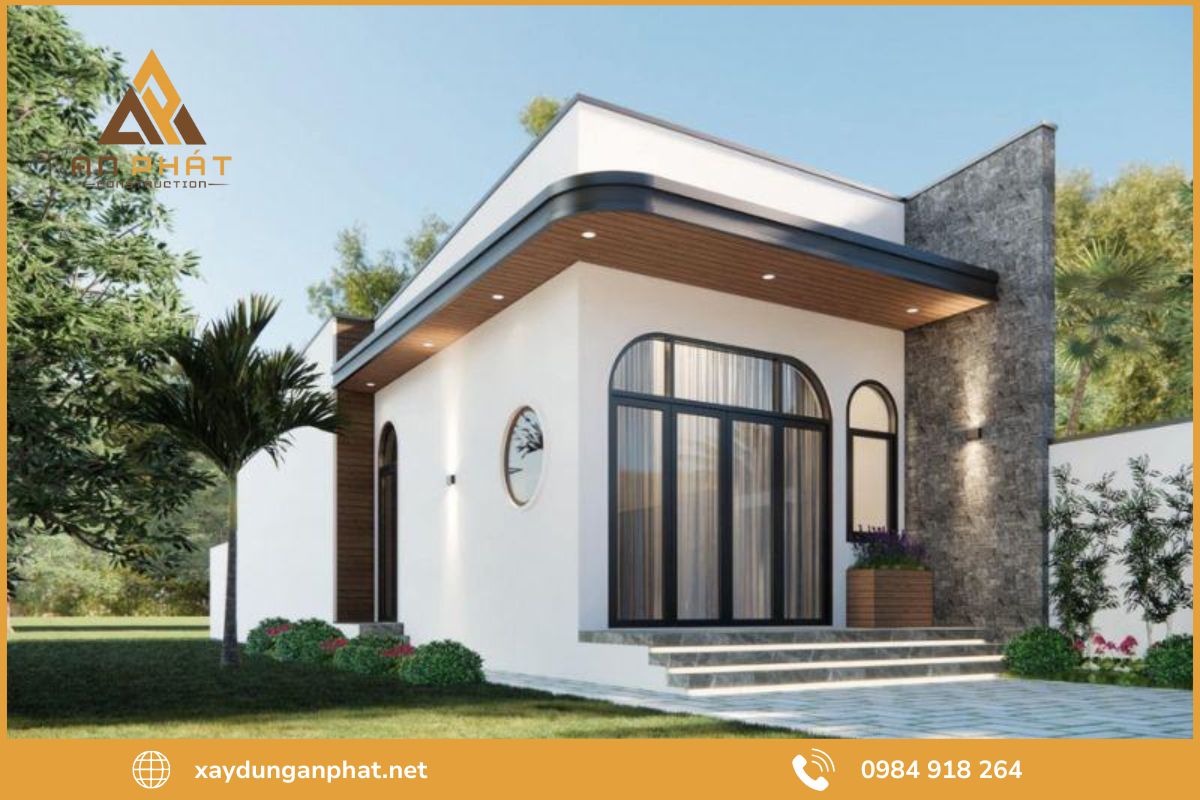 Mẫu nhà cấp 4 với 3 phòng ngủ rộng rãi