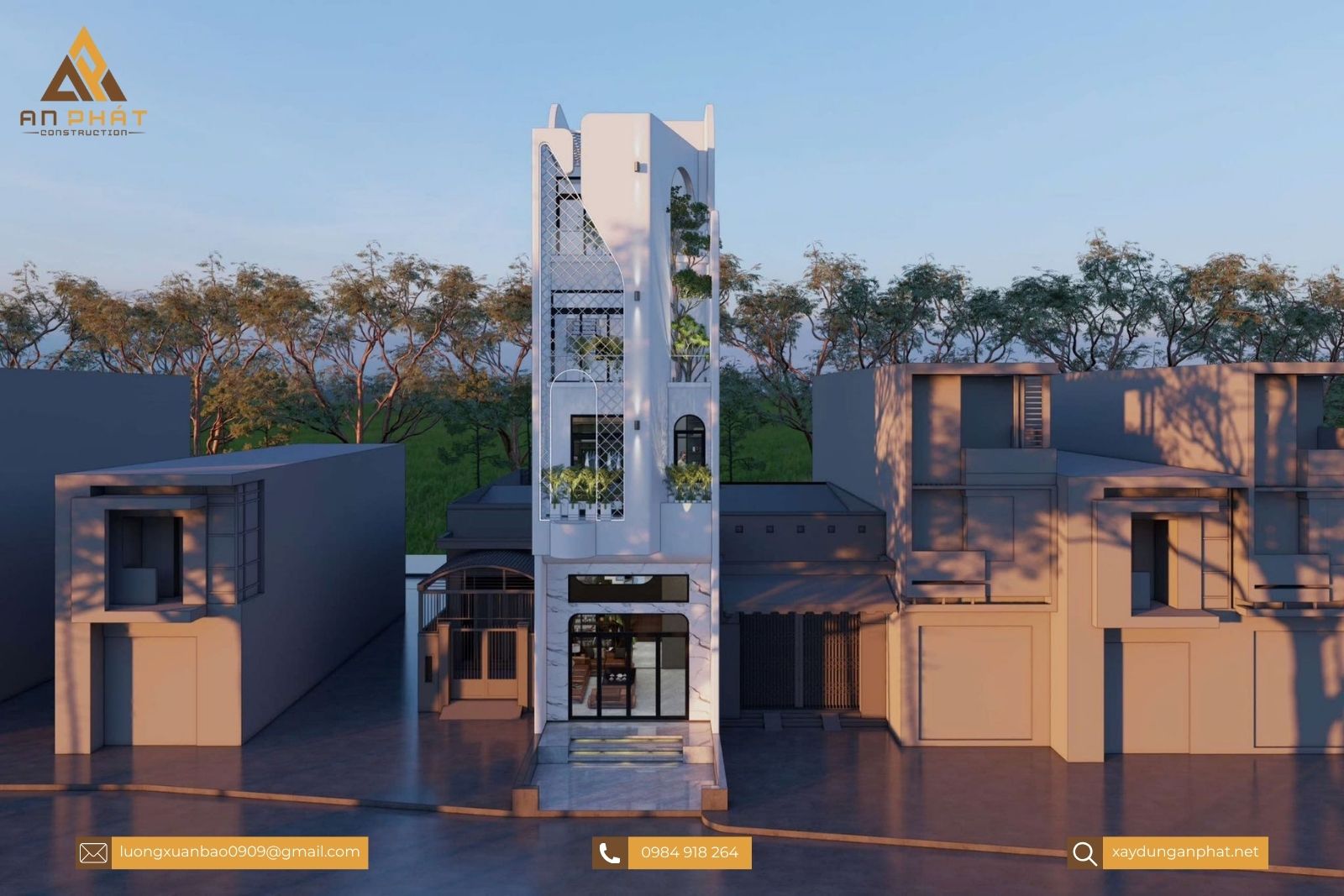 Nhà phố 3 tầng 5x15