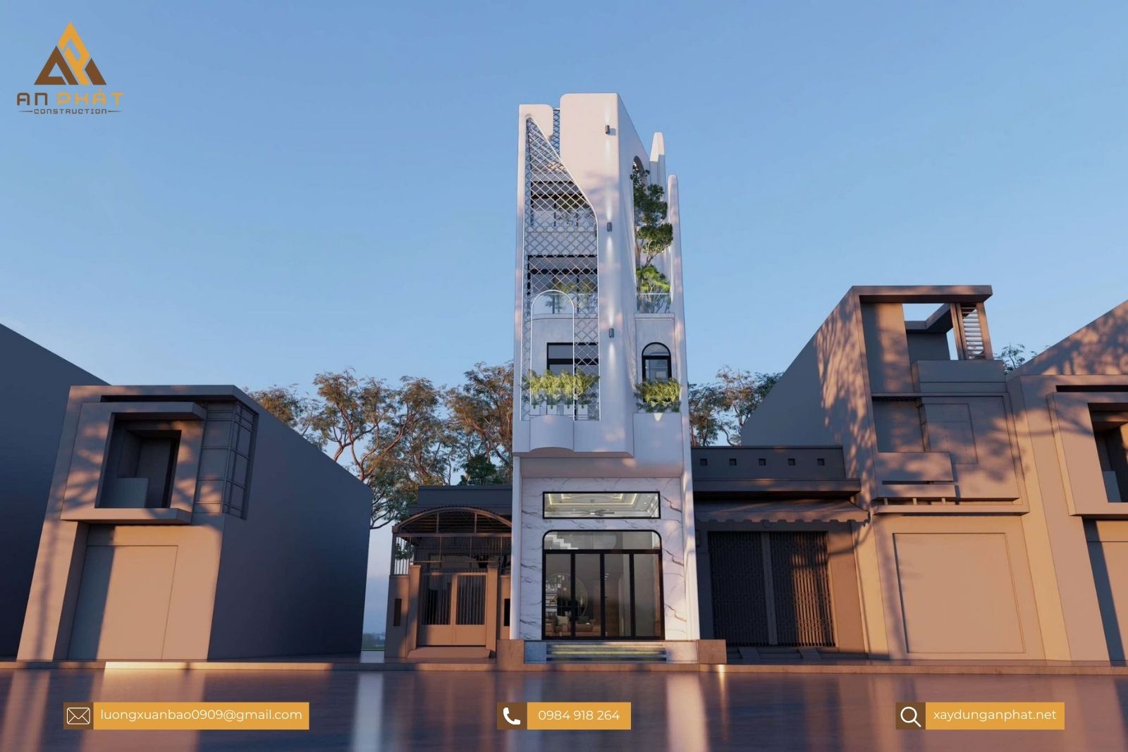 Nhà phố 3 tầng 5x15