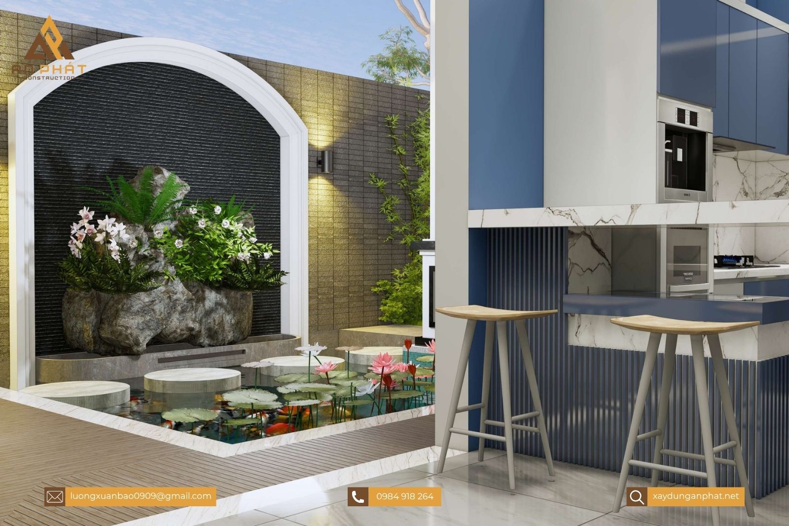 Mẫu nhà vườn mái Thái đẹp 260m²