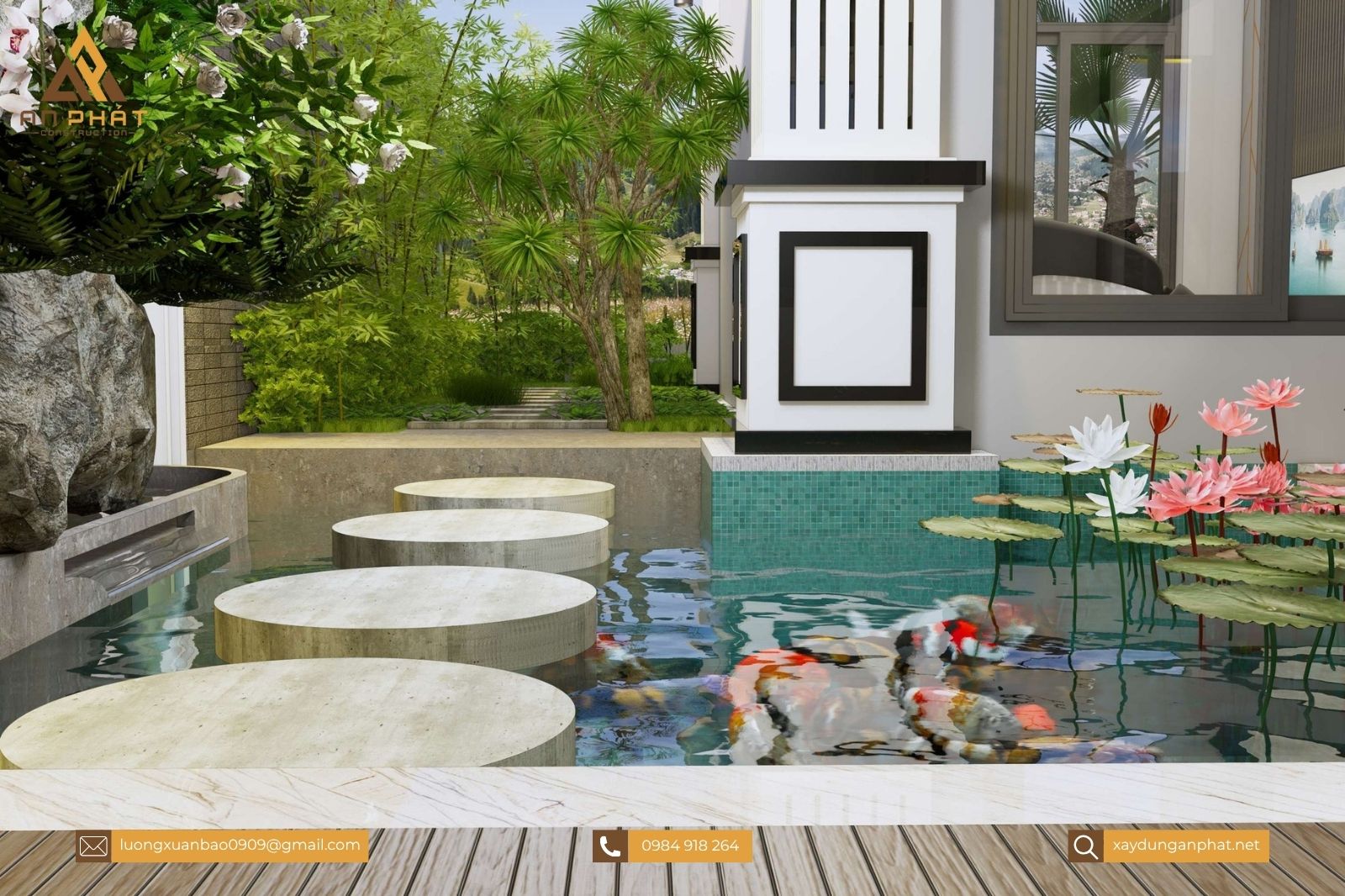 Mẫu nhà vườn mái Thái đẹp 260m²