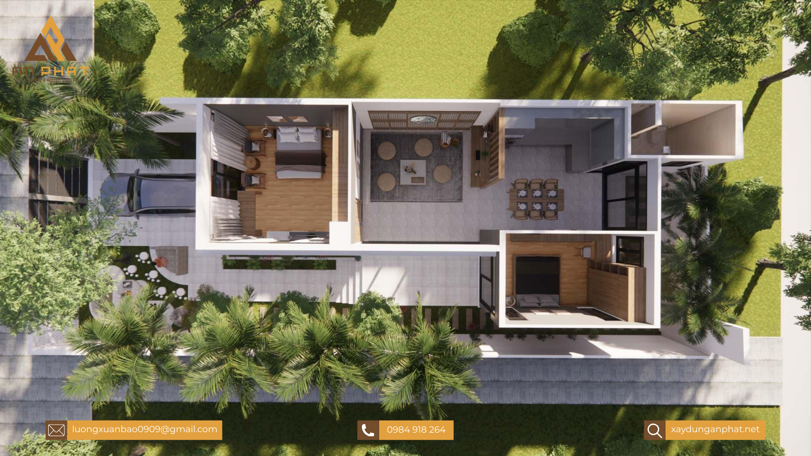 Nhà cấp 4 - 2 phòng ngủ