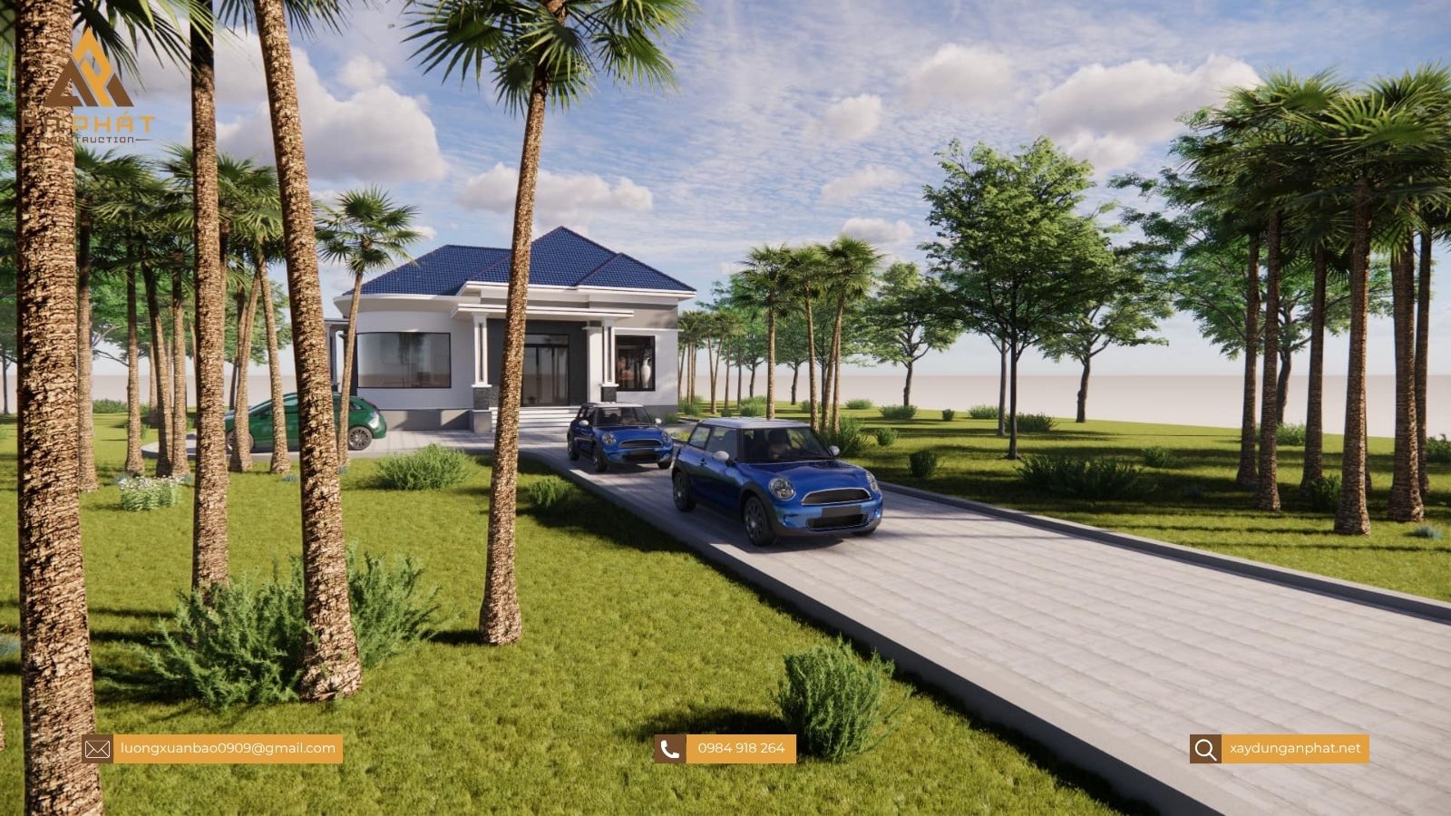 Nhà cấp 4 - 4 phòng ngủ