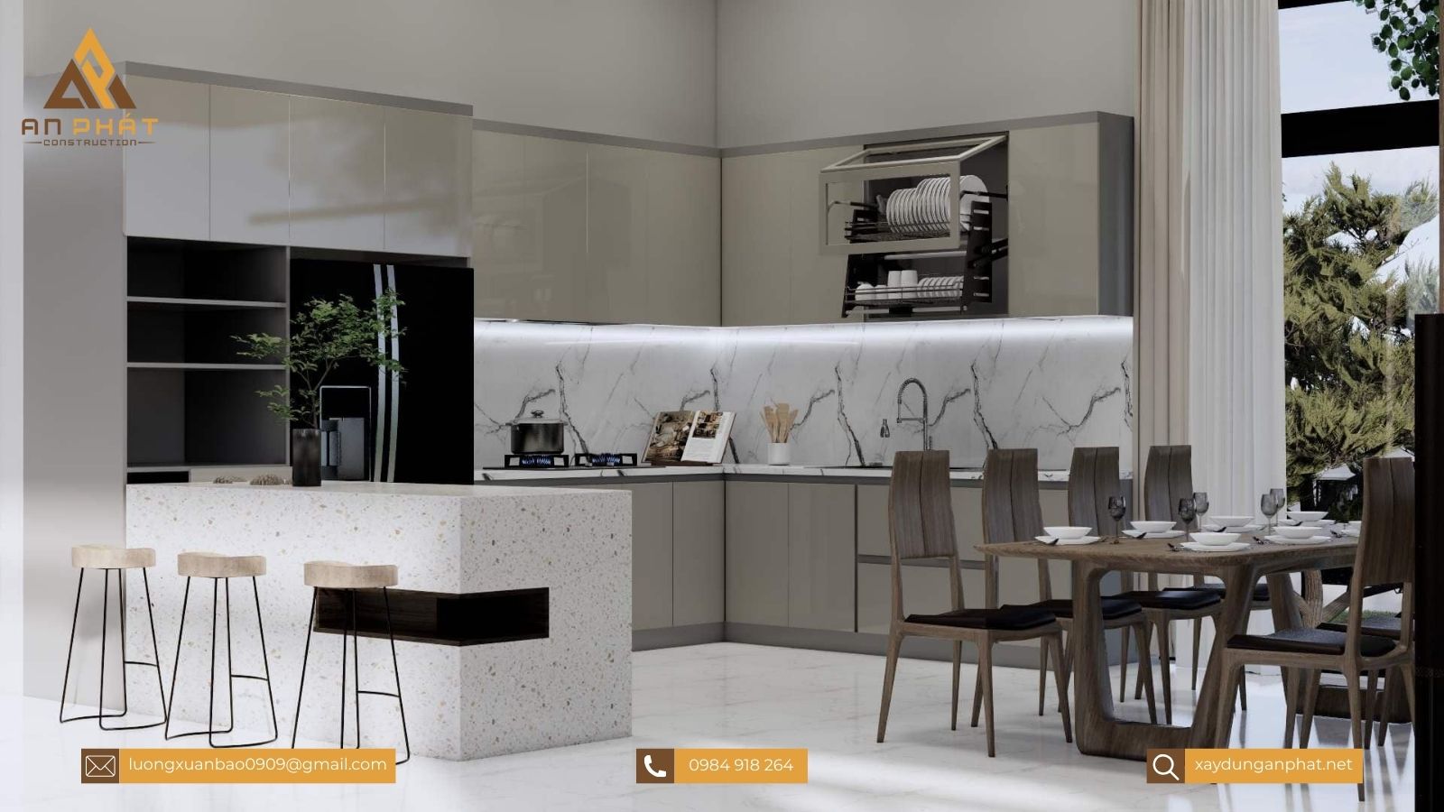 Nhà cấp 4 chữ L đơn giản, tiện nghi