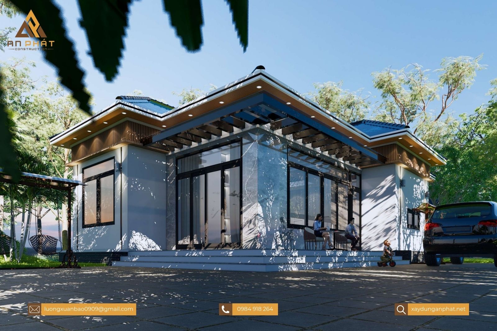 Nhà cấp 4 đa năng 3 phòng ngủ 135m²