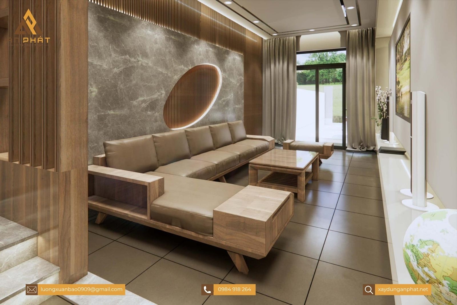 Nhà cấp 4 gác lửng mái lệch