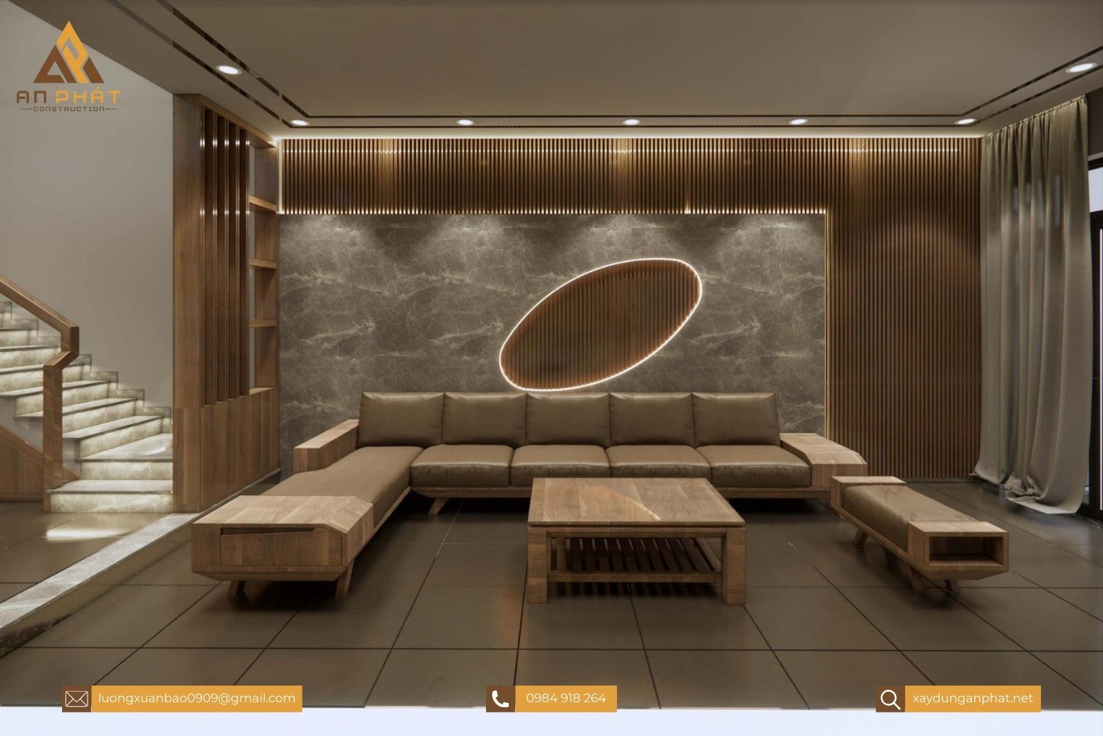 Nhà cấp 4 gác lửng mái lệch