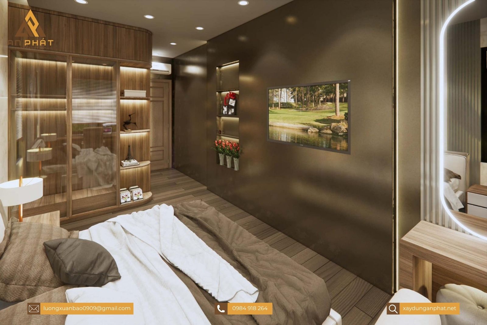 Nhà cấp 4 gác lửng mái lệch