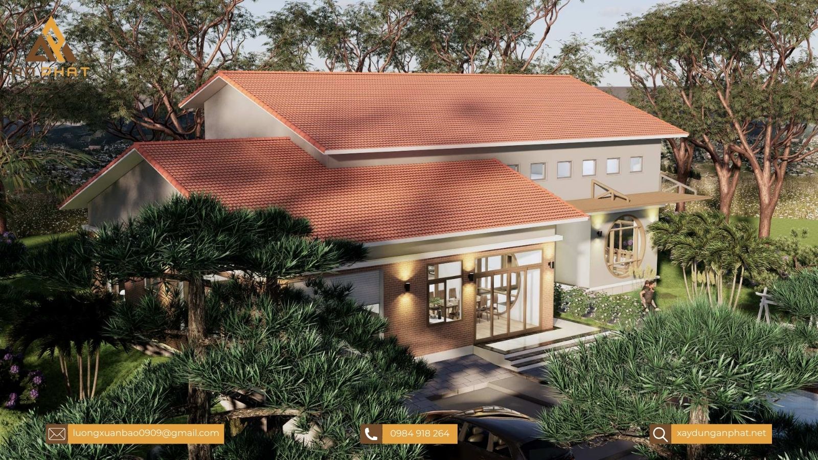 Nhà cấp 4 mái lệch đẹp hiện đại