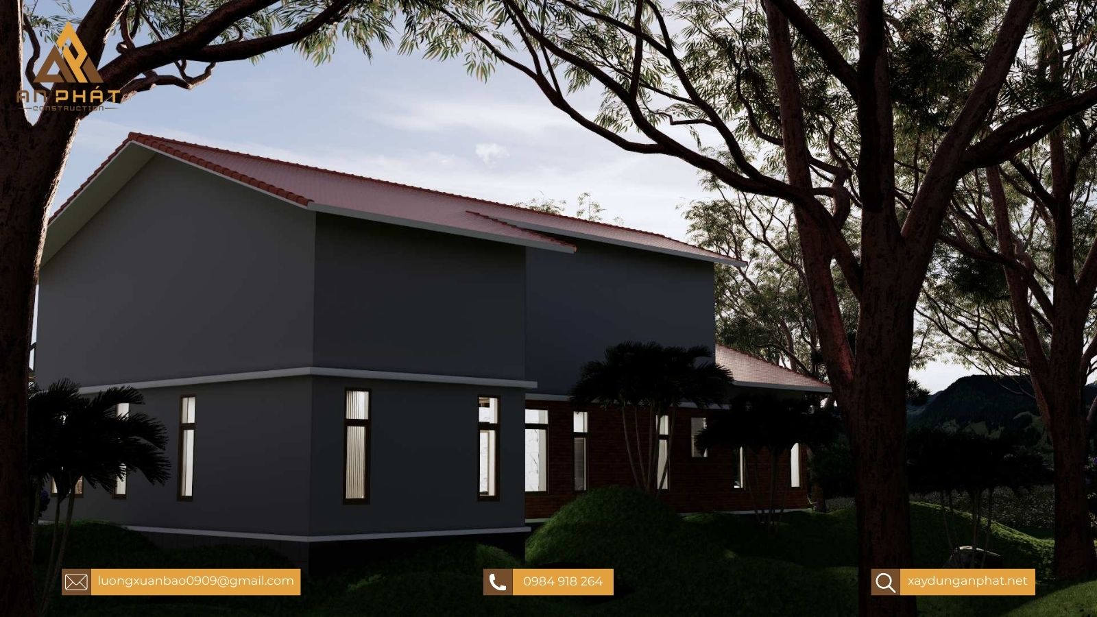 Nhà cấp 4 mái lệch đẹp hiện đại