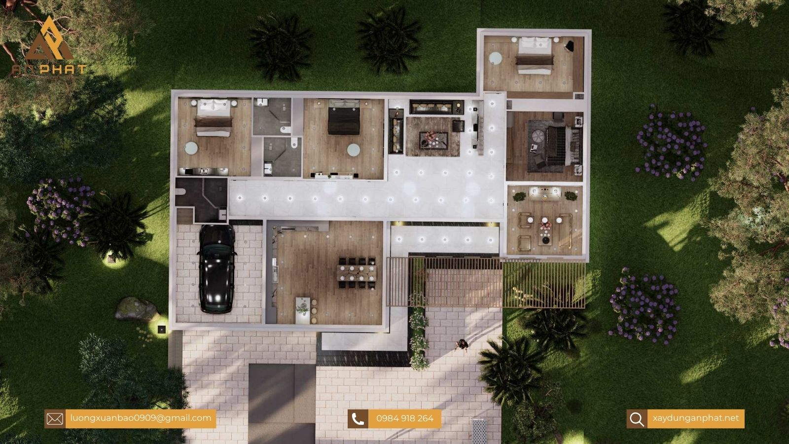 Nhà cấp 4 mái lệch đẹp hiện đại