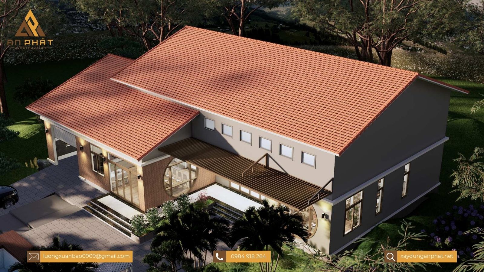 Nhà cấp 4 mái lệch đẹp hiện đại