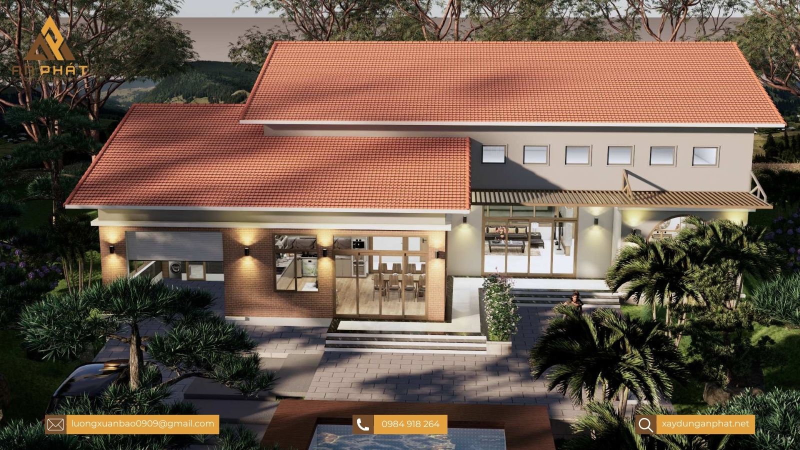 Nhà cấp 4 mái lệch đẹp hiện đại