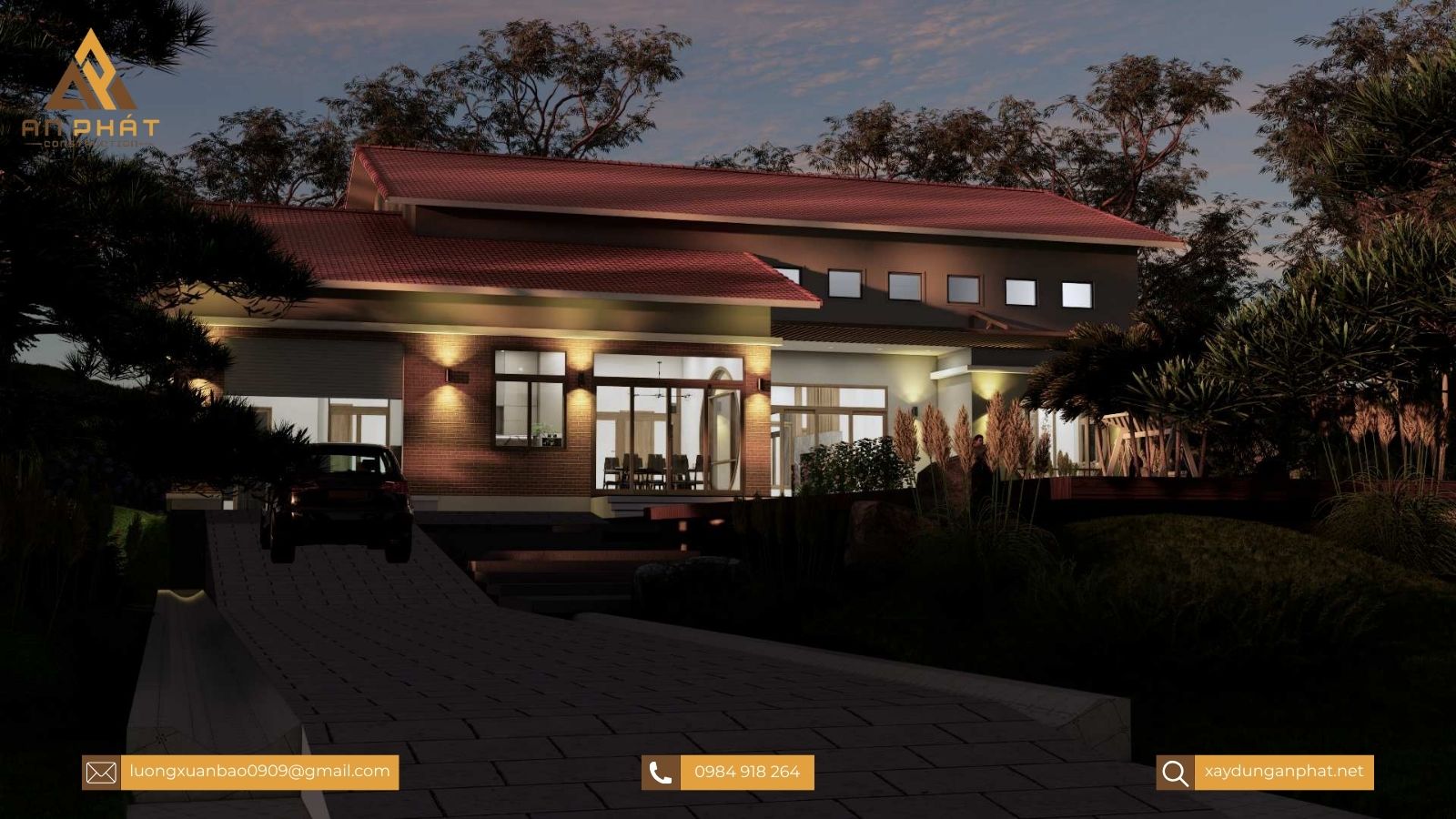 Nhà cấp 4 mái lệch đẹp hiện đại