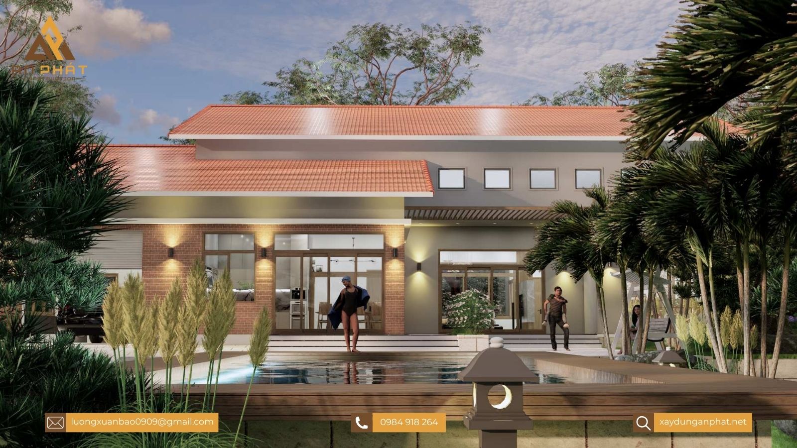 Nhà cấp 4 mái lệch đẹp hiện đại