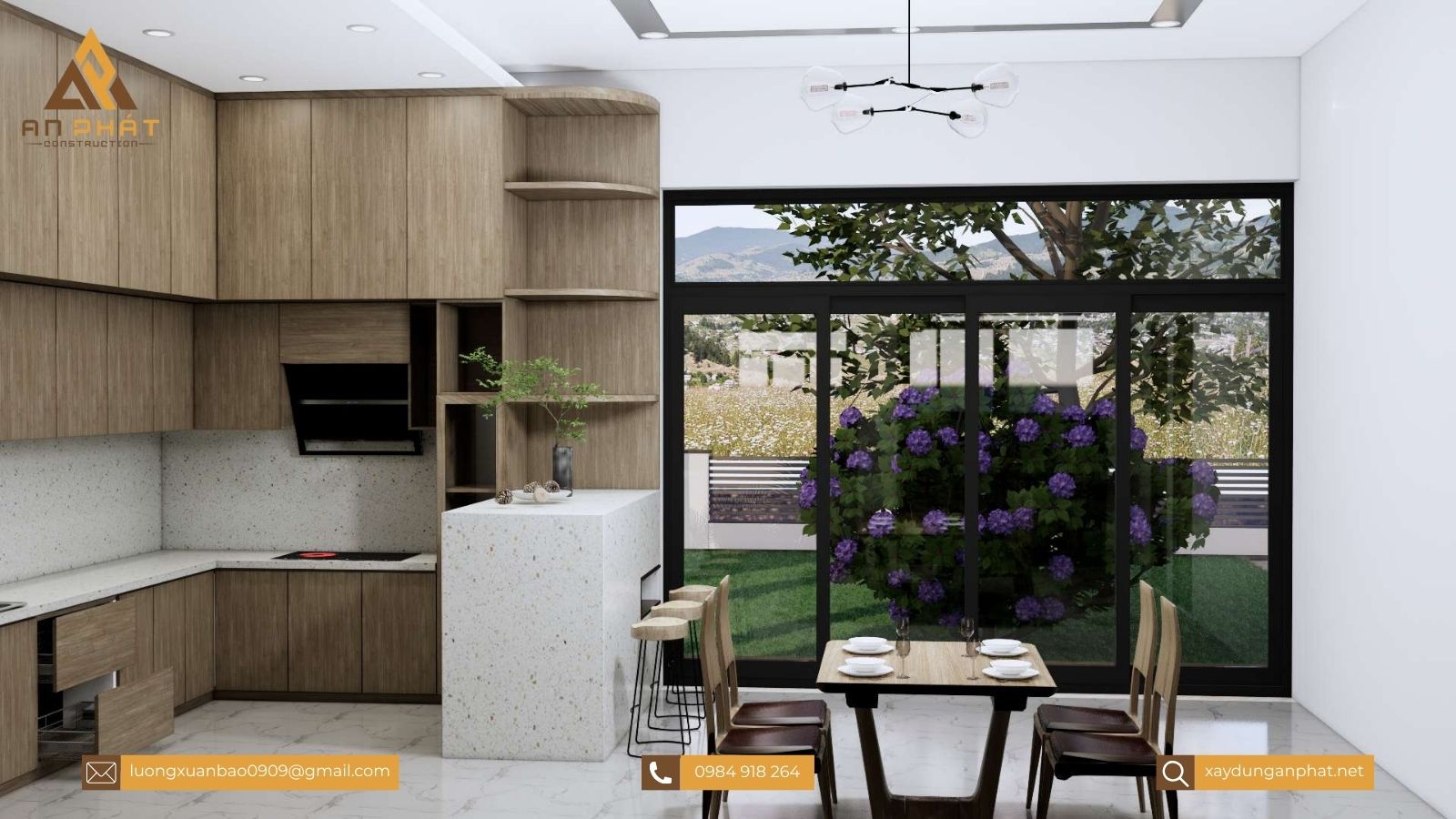 Nhà cấp 4 mái nhật chữ L