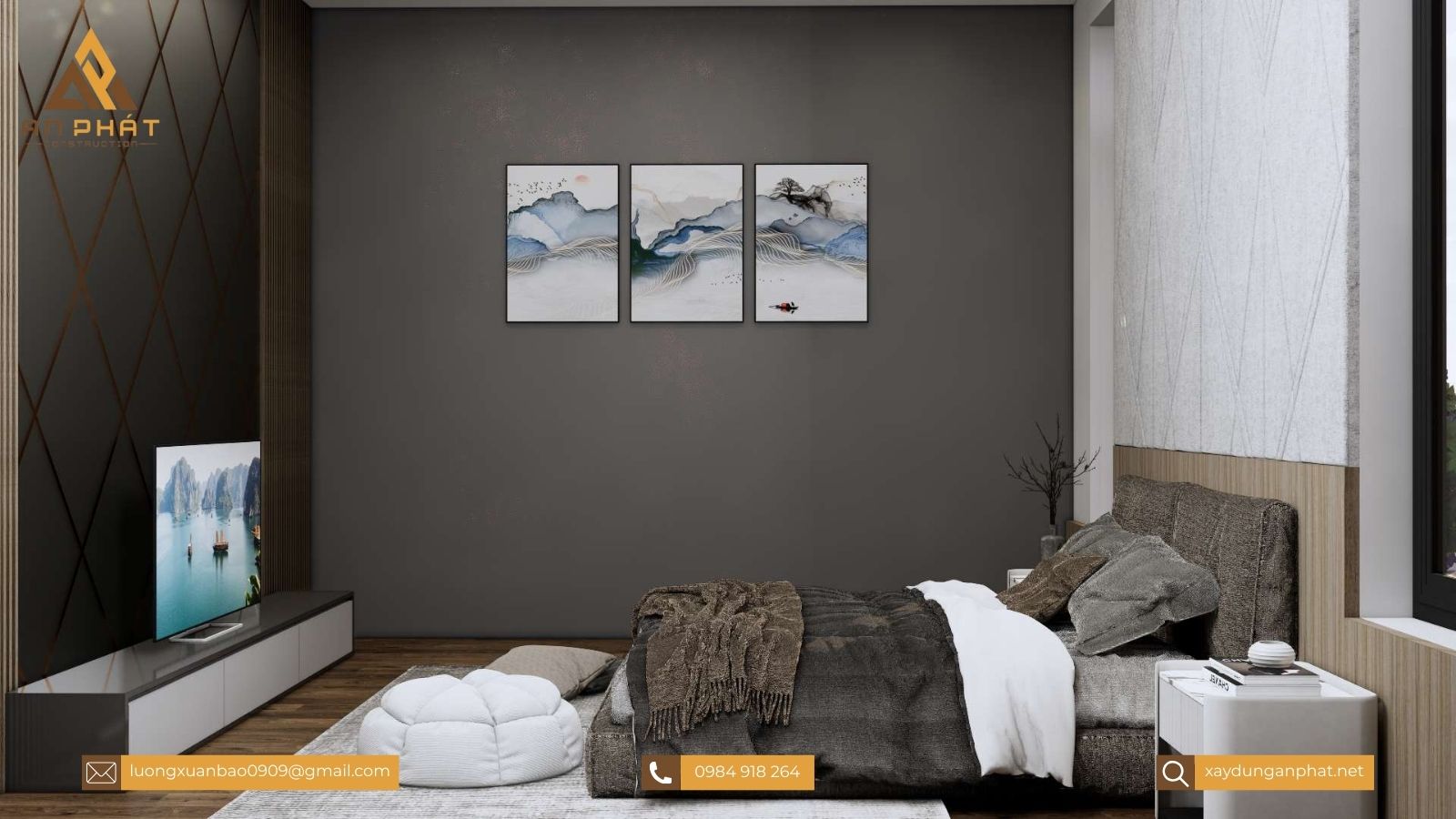 Nhà cấp 4 mái nhật chữ L