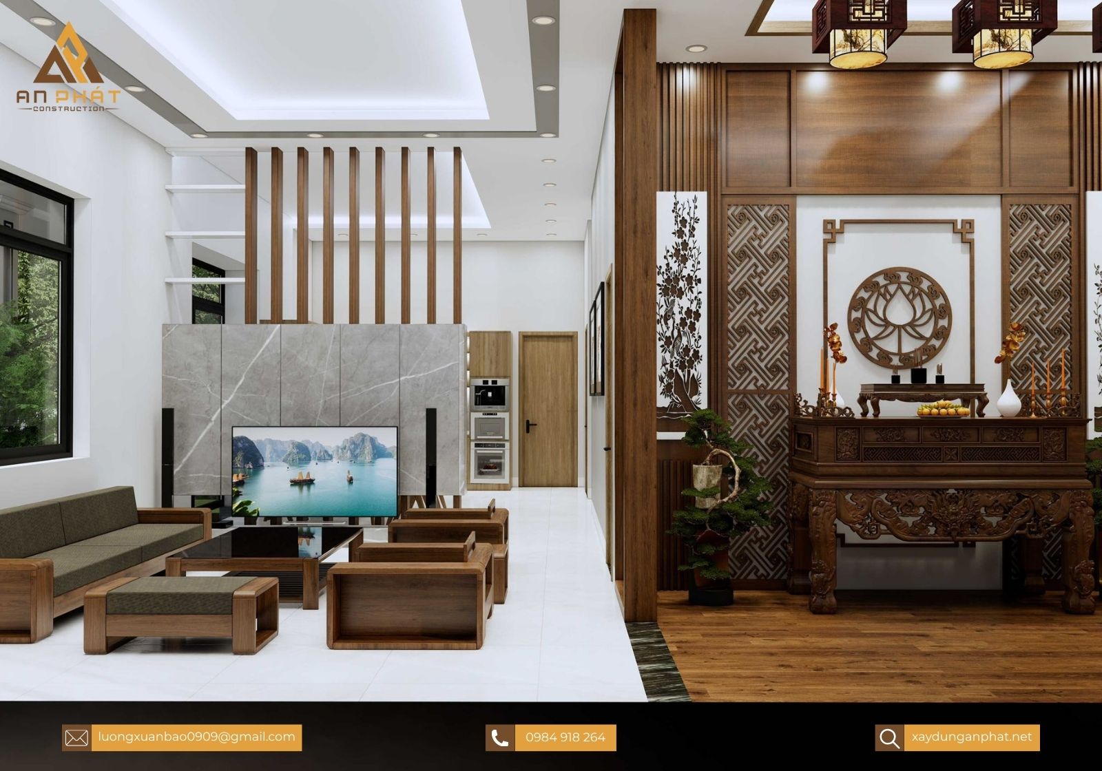 Nhà cấp 4 mái thái 170m²