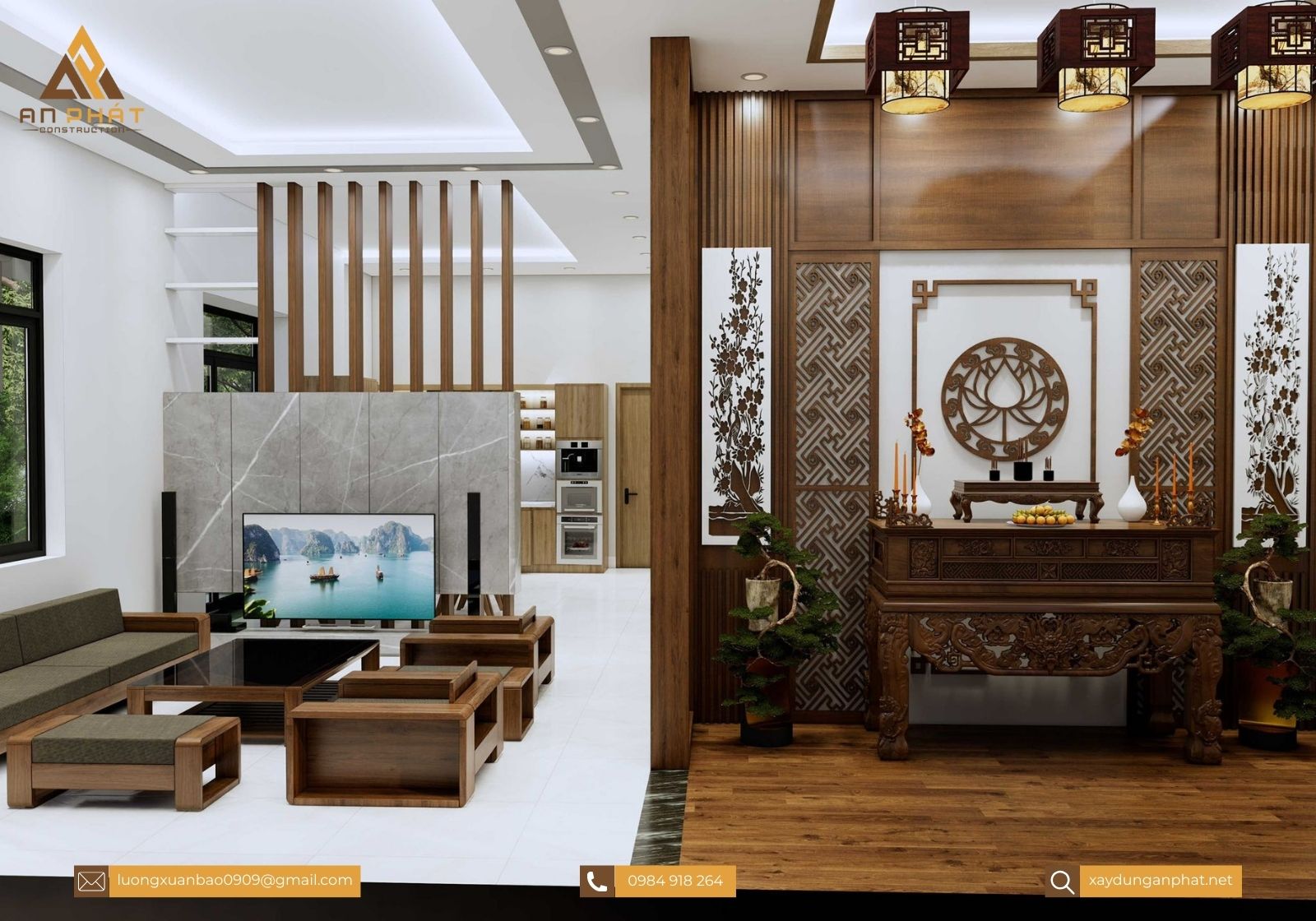 Nhà cấp 4 mái thái 170m²