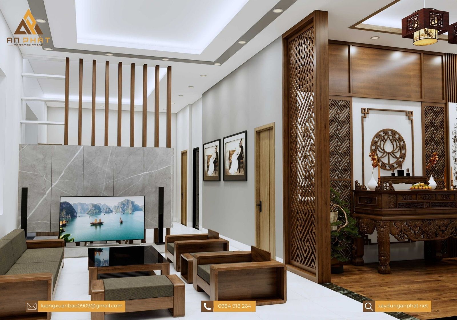 Nhà cấp 4 mái thái 170m²