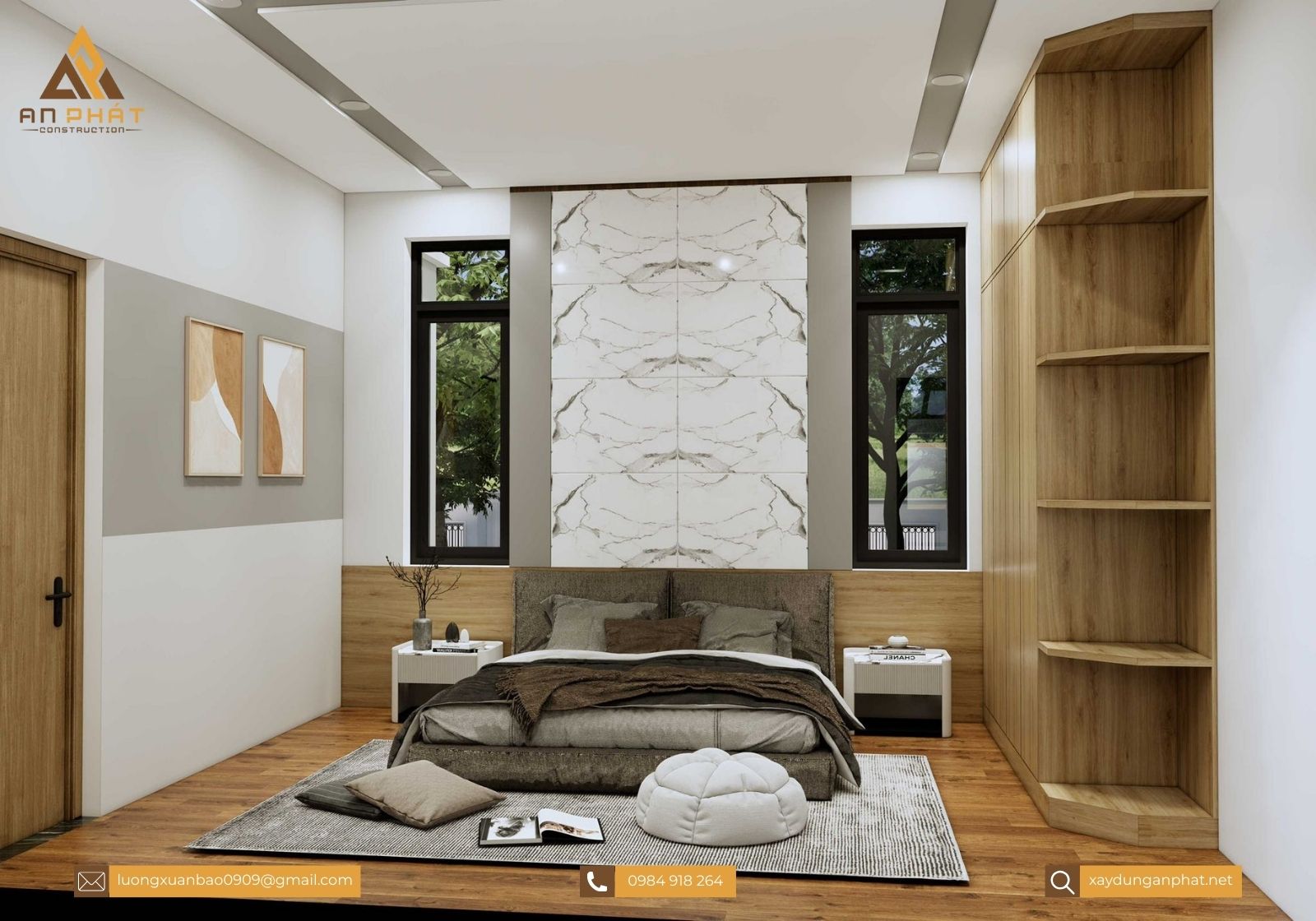 Nhà cấp 4 mái thái 170m²