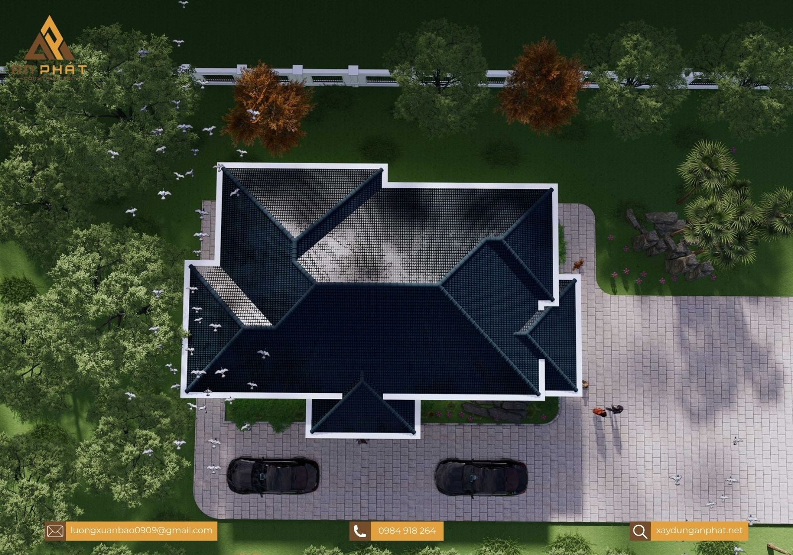 Nhà cấp 4 mái thái 170m²