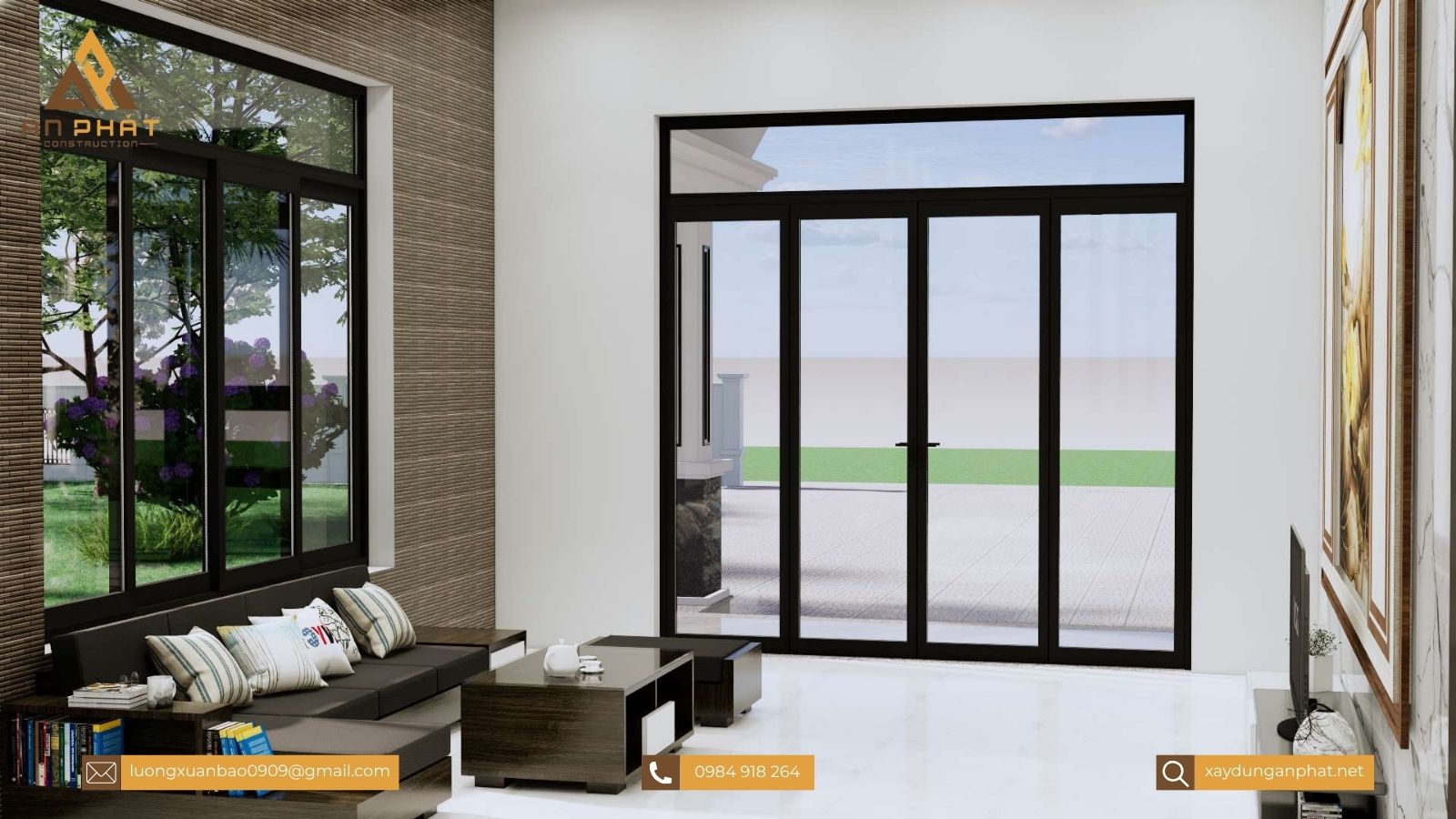 Nhà cấp 4 mái thái 3 phòng ngủ