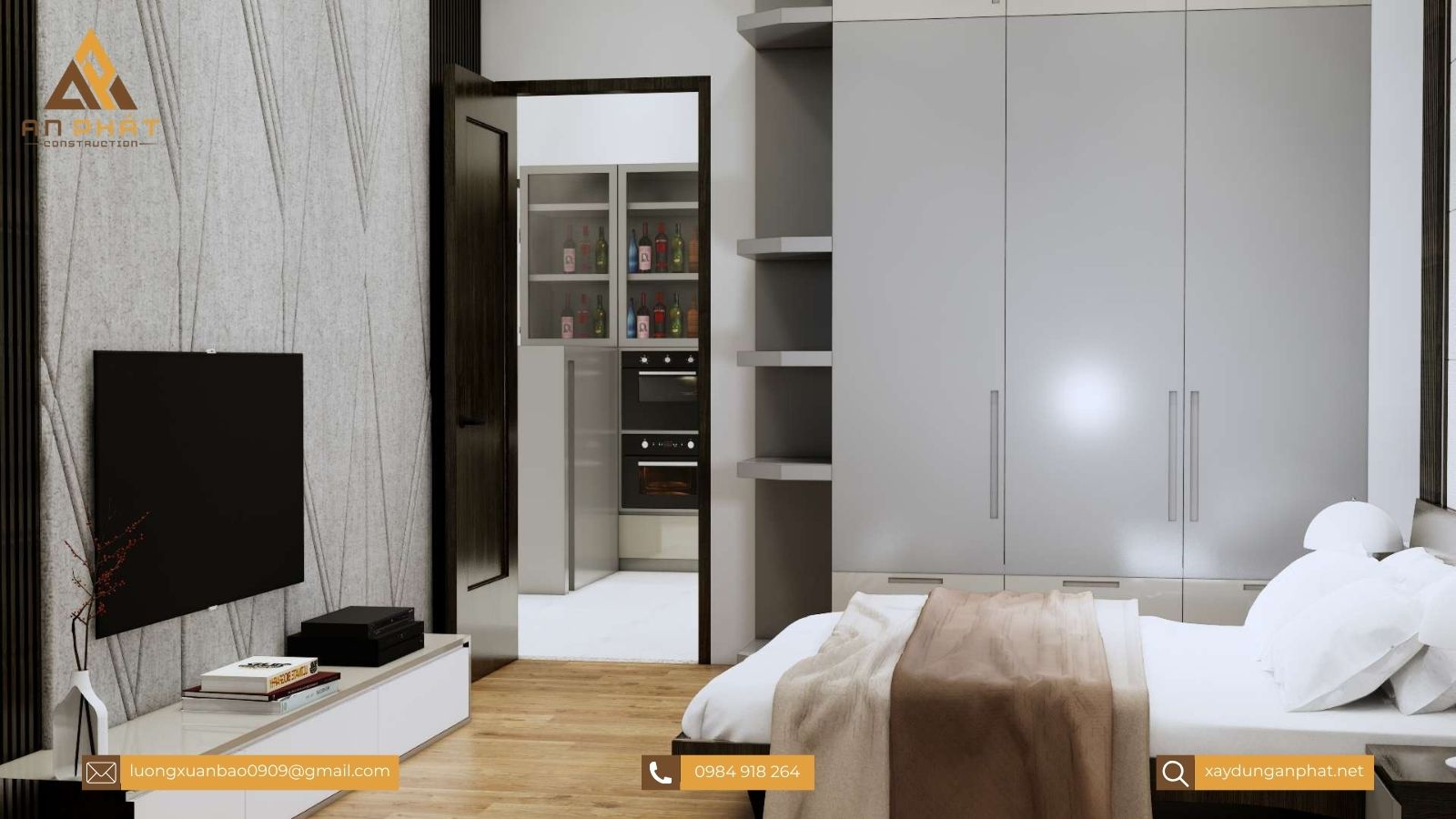 Nhà cấp 4 mái thái 3 phòng ngủ