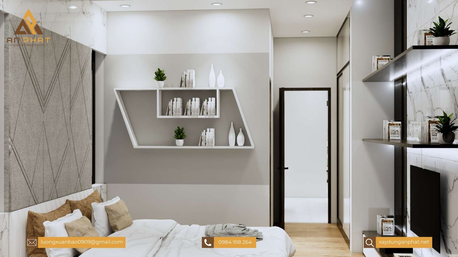 Nhà cấp 4 mái thái 3 phòng ngủ