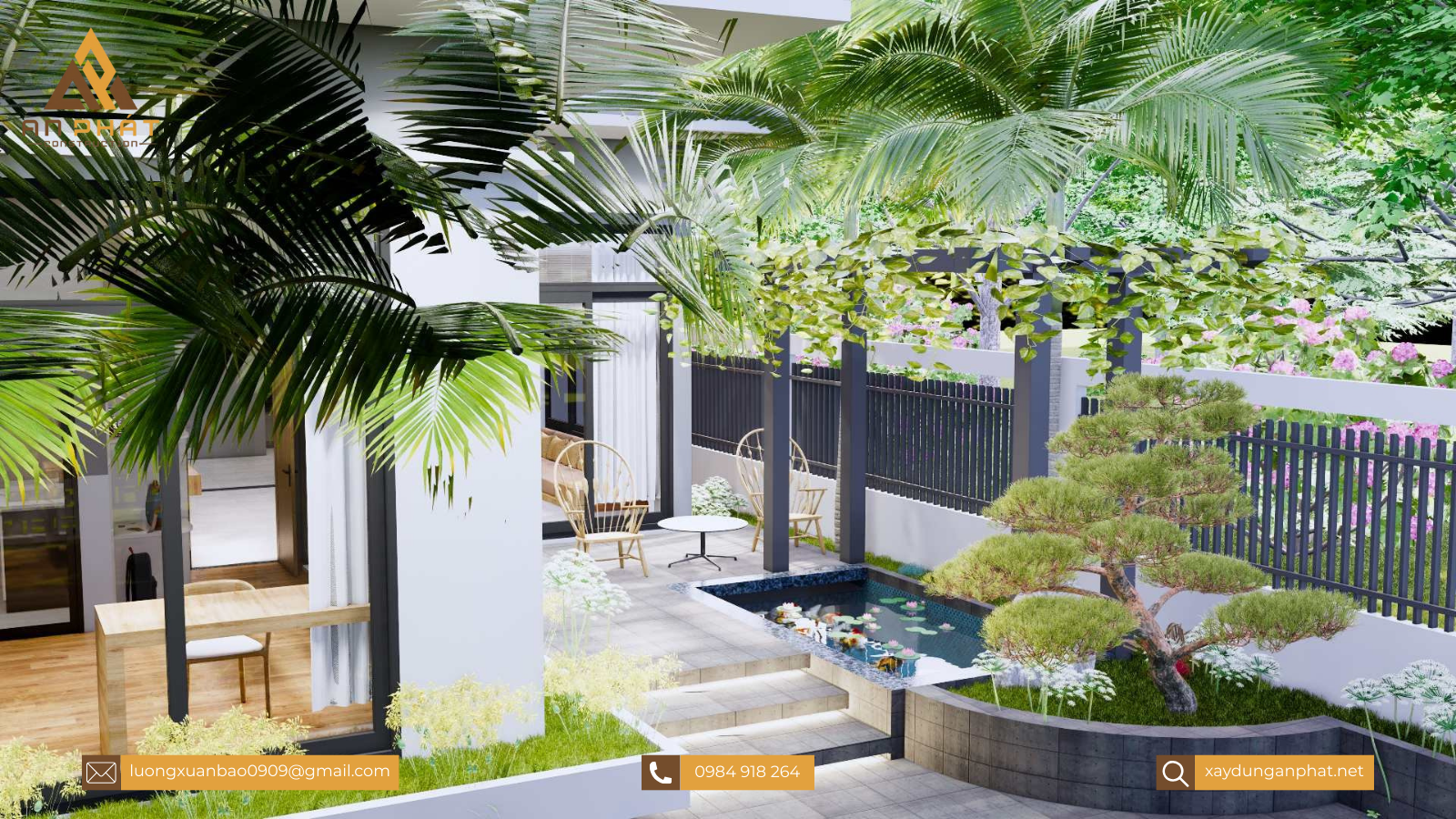 Nhà cấp 4 mặt tiền mái bằng 3 phòng ngủ