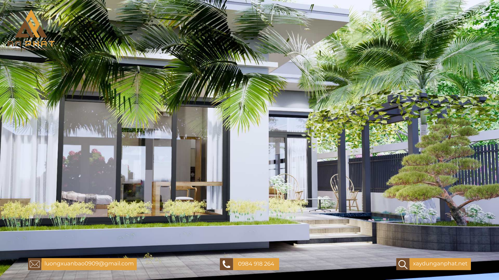 Nhà cấp 4 mặt tiền mái bằng 3 phòng ngủ