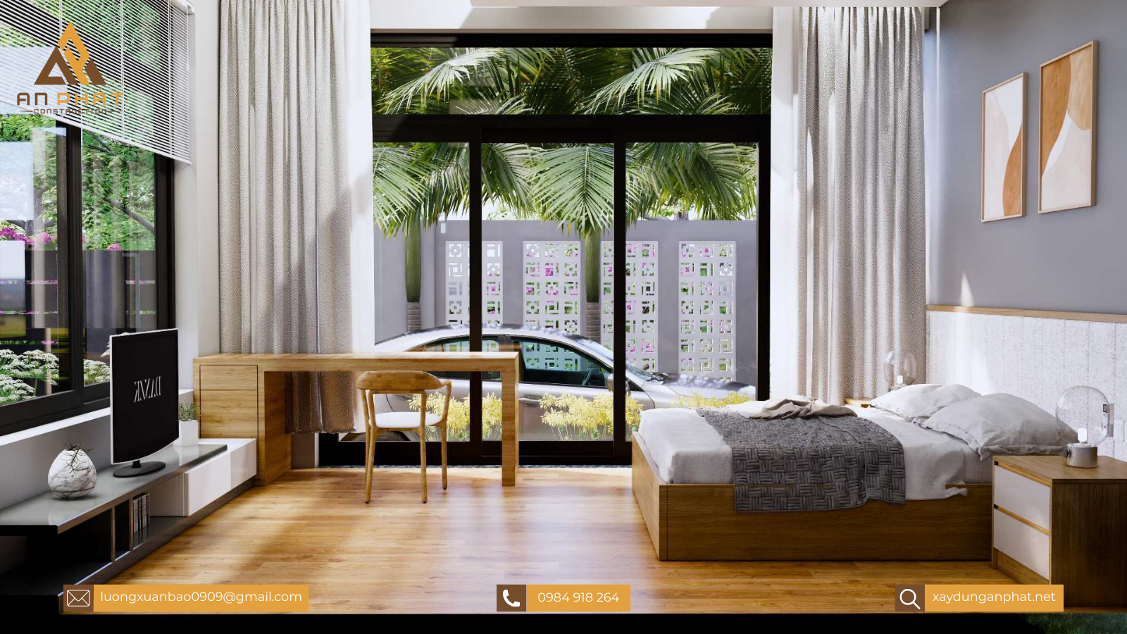 Nhà cấp 4 mặt tiền mái bằng 3 phòng ngủ