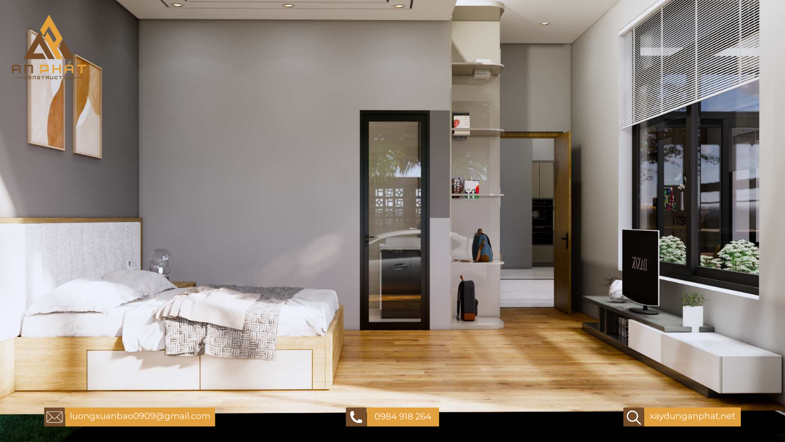 Nhà cấp 4 mặt tiền mái bằng 3 phòng ngủ