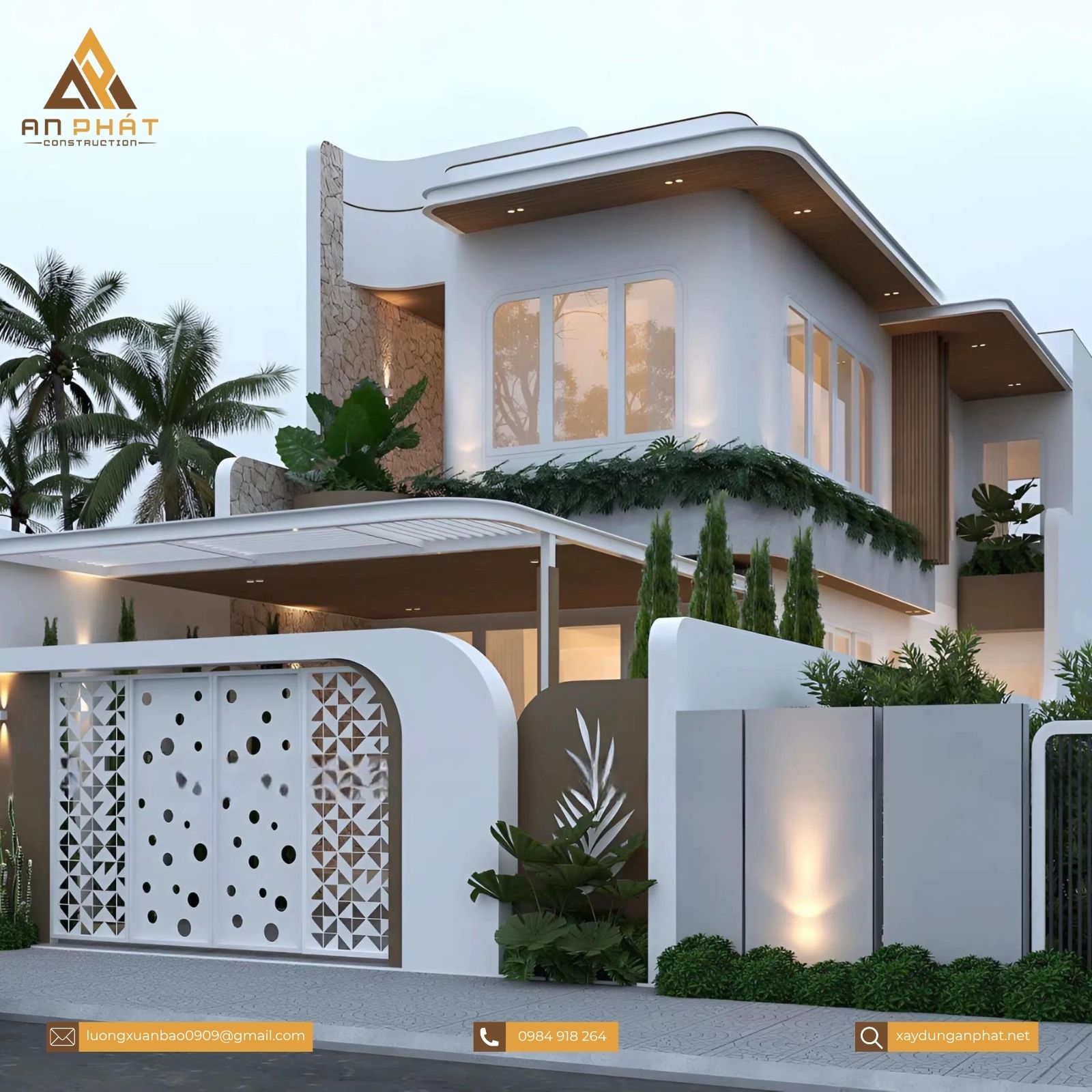 Nhà phố 1 lầu hiện đại