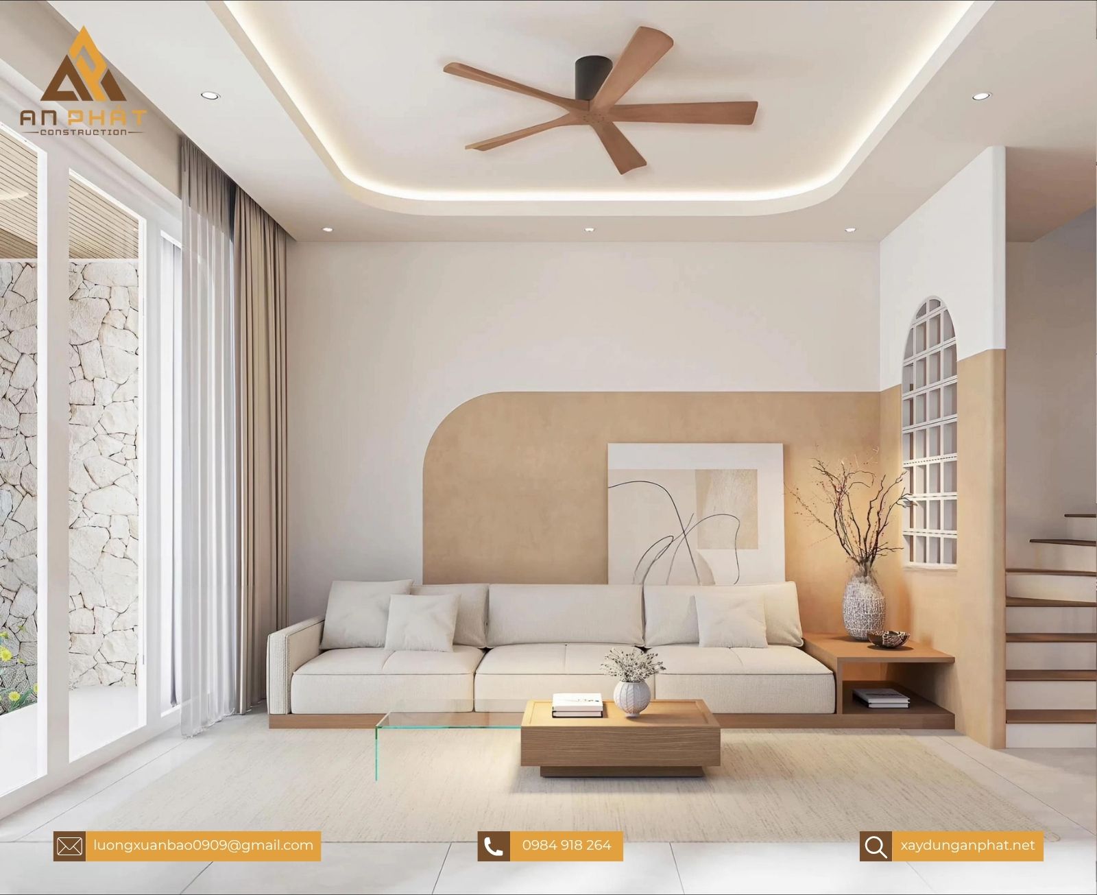 Nhà phố 1 lầu hiện đại